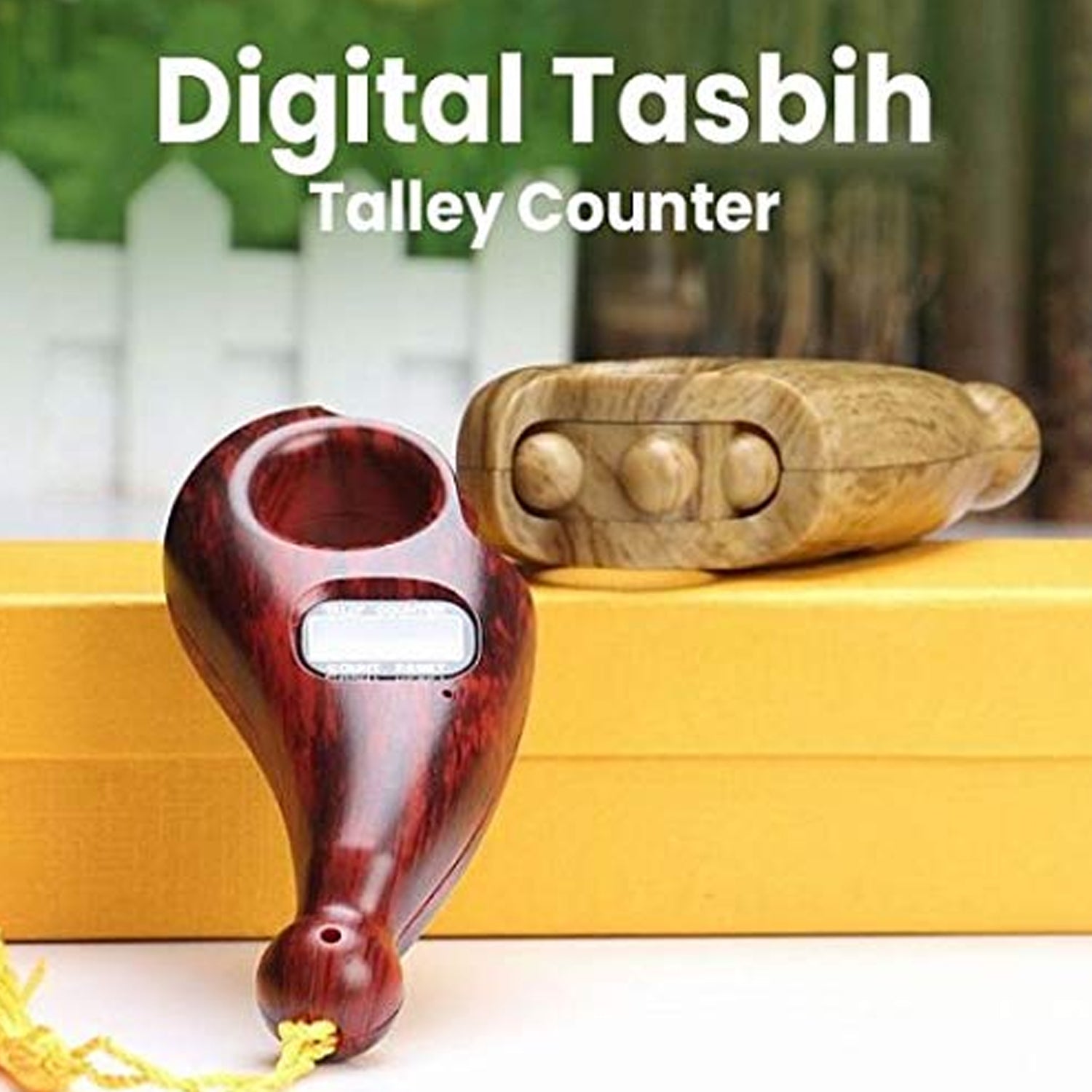 Digital Tasbih/Tasbeeh Digital Tally Counter, Wooden Religious Tally Counter Digital Beads (for Zikr/Naam Jaap) - Bhavnagar Deodap