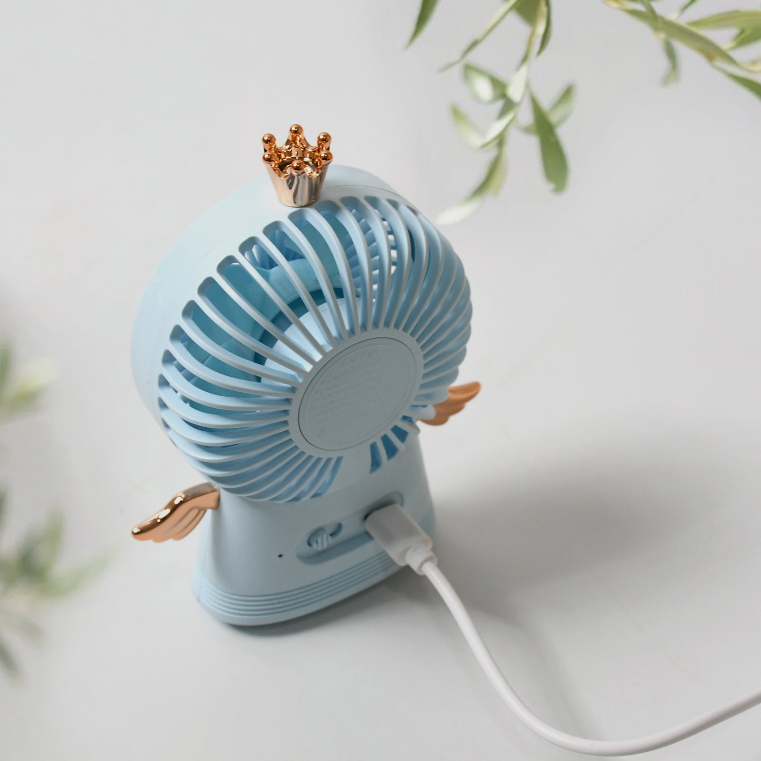 Cute Electric Mini Handheld Fan, Portable USB Rechargeable Mini Fan for Home, Office, Travel and Outdoor Use (1 Pc) - Bhavnagar Deodap