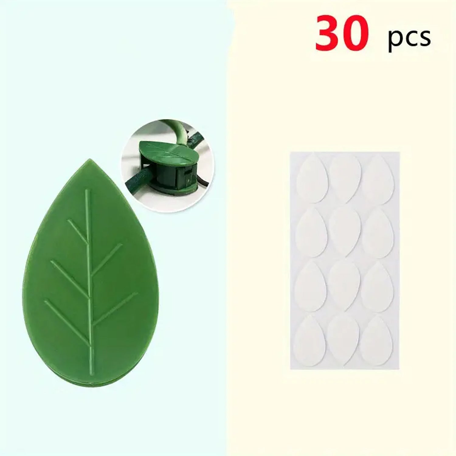 Plant Climbing Wall Fixture Clip Self-Adhesive Hook Vines Traction Invisible Stand Green Plant Clip Garden Wall Clip Plant Support Binding Clip Plants for Indoor Outdoor Decoration (30 Pcs Set) - Bhavnagar Deodap