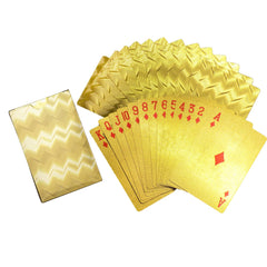 Gold Plated Poker Playing Cards (Golden) - Bhavnagar Deodap