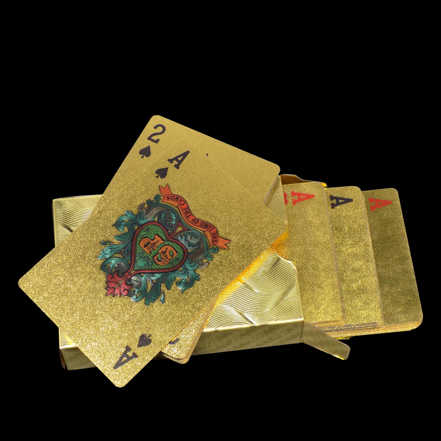 Gold Plated Poker Playing Cards (Golden) - Bhavnagar Deodap