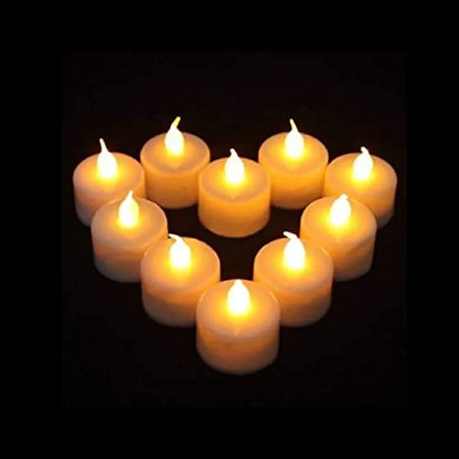 Festival Decorative - LED Tealight Candles | Battery Operated Candle Ideal for Party, Wedding, Birthday, Gifts (12pc) (White) - Bhavnagar Deodap