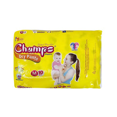 Travel Must-Have: Champs Medium Diaper Pants (10 Pcs) - Leakproof - Bhavnagar Deodap