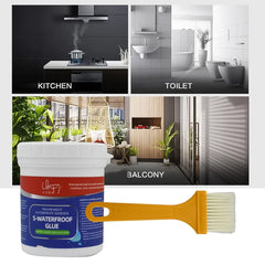 Transparent Waterproof Glue 250g with Brush, Leakage Protection Outdoor Bathroom Wall Tile Window Roof, Anti-Leakage Agent, sealant glue, Roof Sealant Waterproof Gel - Bhavnagar Deodap