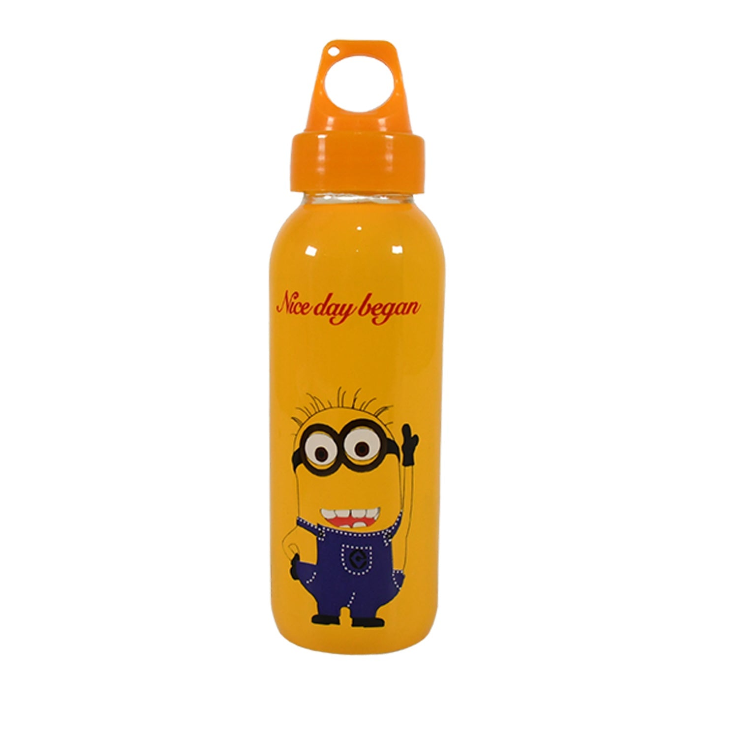 PORTABLE GLASS WATER BOTTLE, CREATIVE GLASS BOTTLE WITH GLASS WATER ( Mix Design) - Bhavnagar Deodap