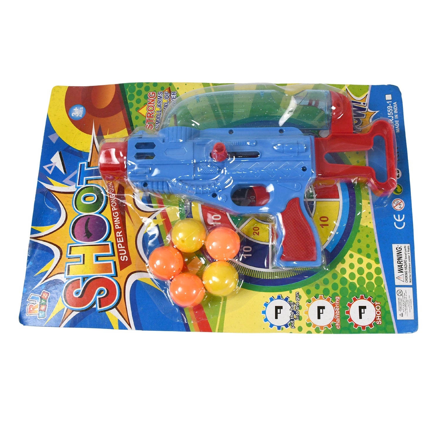 Manual Shooting 5 Ball Gun Toy shoot super ping pong gun for kids, Plastic Balls Shooting Gun Toys For Boys Kids High Quality Gun - Bhavnagar Deodap