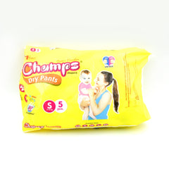 Travel-Friendly Diapers: Champs Small Diaper Pants (5 Pack) - Leakproof - Bhavnagar Deodap