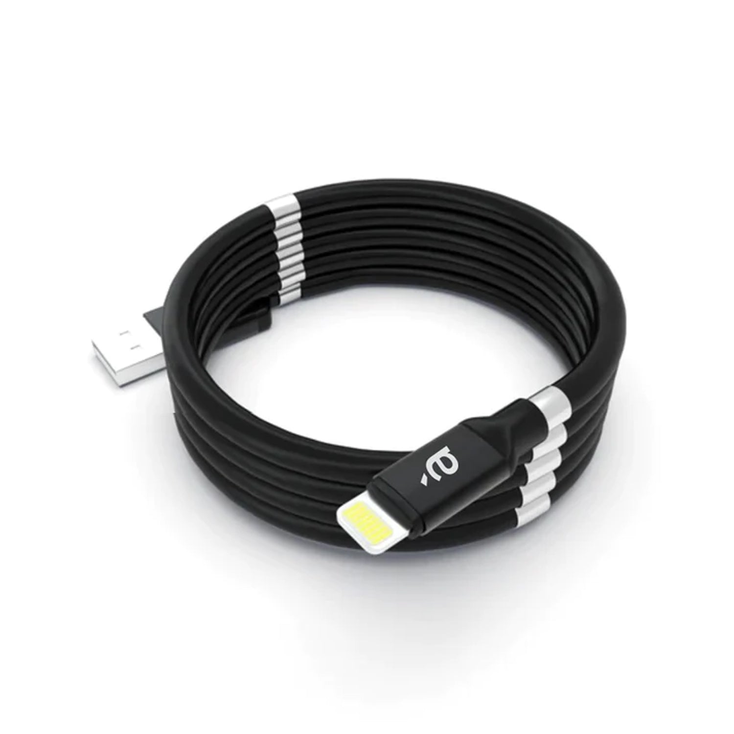 USB Cable, Charging Cable 3A Fast Charge and Sync Most Stunning Charging Cable, Magnetic Charging Cable Charging Cable for Phone (Compatible with (No More Messy Cables in Car & Home), (120 CM), ( Black), One Cable) - Bhavnagar Deodap