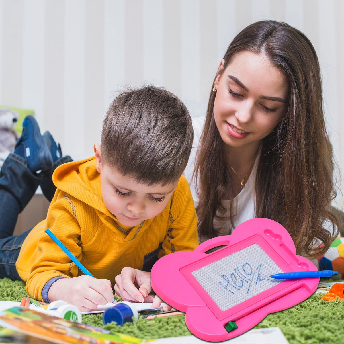 Magic Magnetic Drawing & Writing Slate Toy - Bhavnagar Deodap