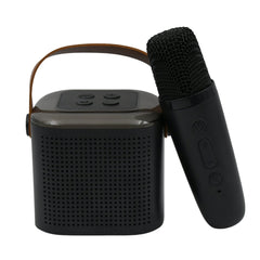 Wireless Speaker Microphone Set, RGB Light Support Memory Card PortableKaraoke Machine Perfect  for Travel TV - Bhavnagar Deodap