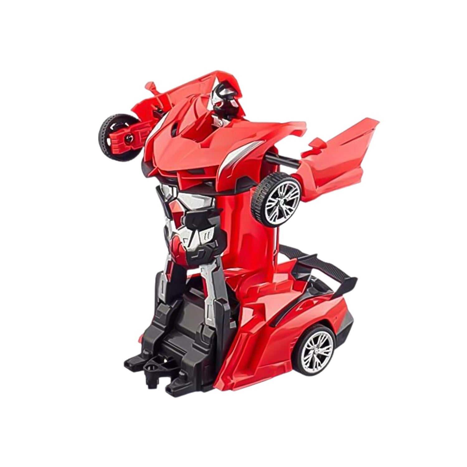 2 In 1 Automatic Robot Converted Remote Control Car With Light Scale 360°Drifting Deformation Robot Car Toy Kids Boys, Robot Convert Unique Toy For Boys (1 Pc) - Bhavnagar Deodap