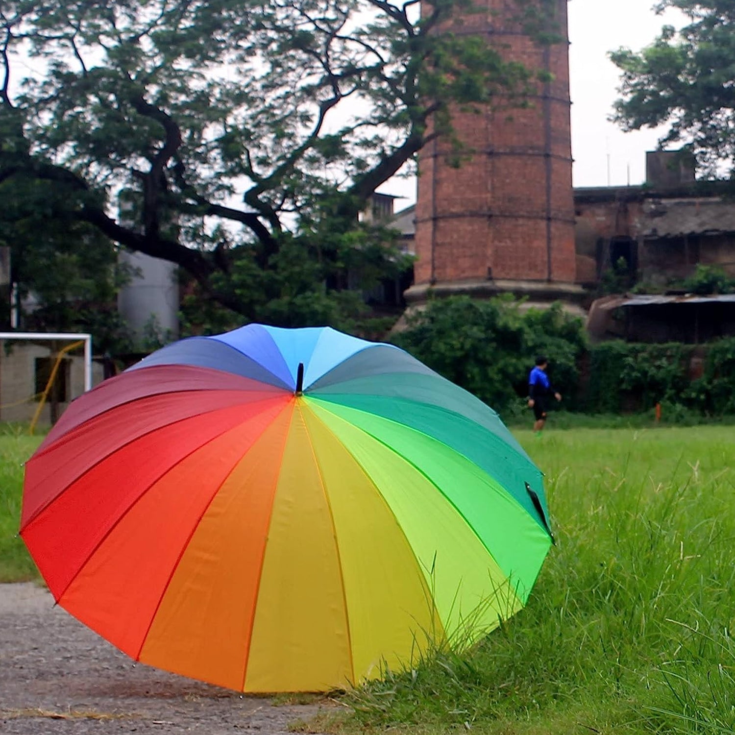 Rainbow Umbrella for Men & Women (Multicolor) - Bhavnagar Deodap