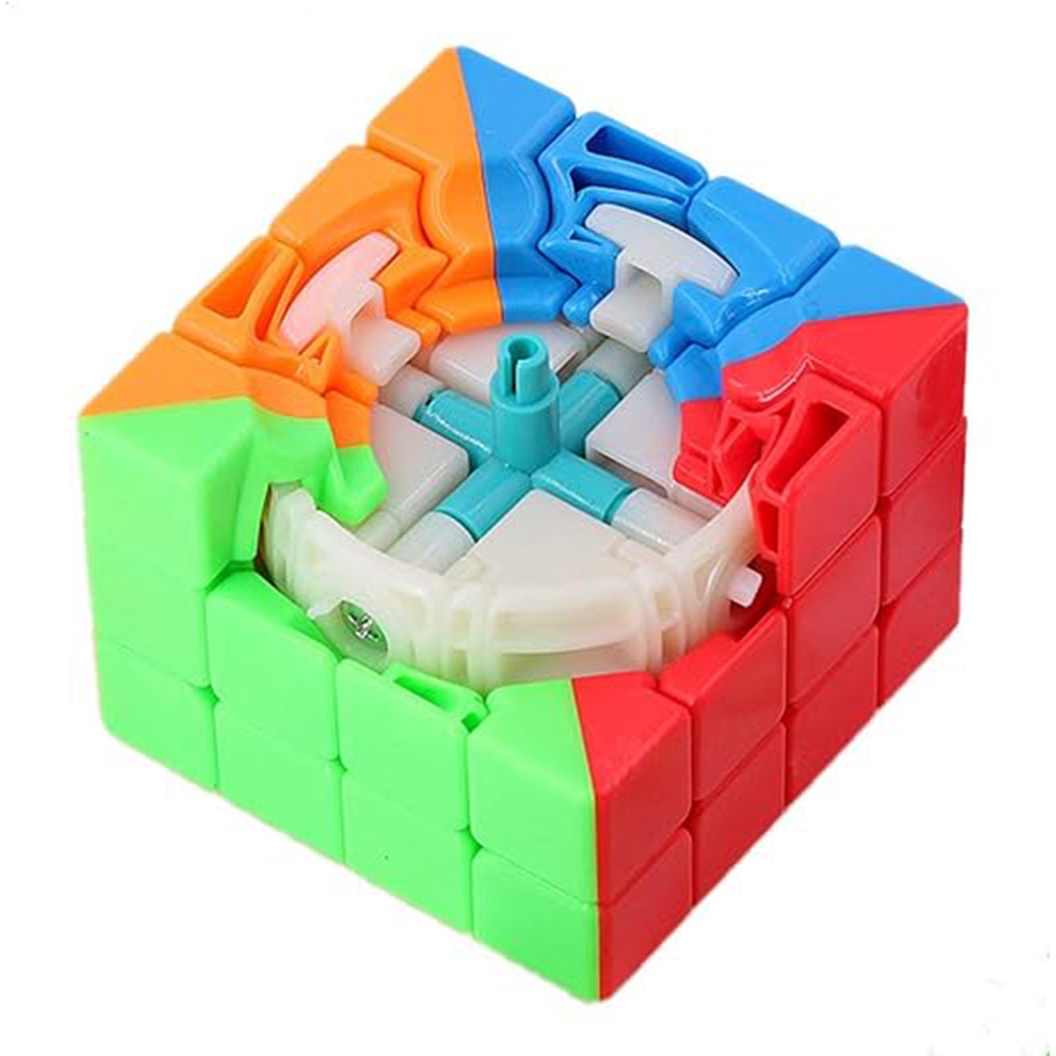 Small Puzzles Cubes 4×4×4 High Speed Sticker Less Magic Cube Game, Kids and Professionals Magic Cube Puzzle Toy, Pack of 1, 8+ Years - Bhavnagar Deodap