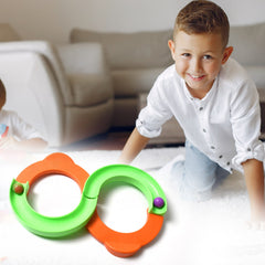 Infinity Track Toy for Kids, Magic Loop Creative Path with Bouncing Balls for Boys and Girls, Focus Improving Mind Interaction Game, Indoor & Outdoor Activity Sports - Bhavnagar Deodap