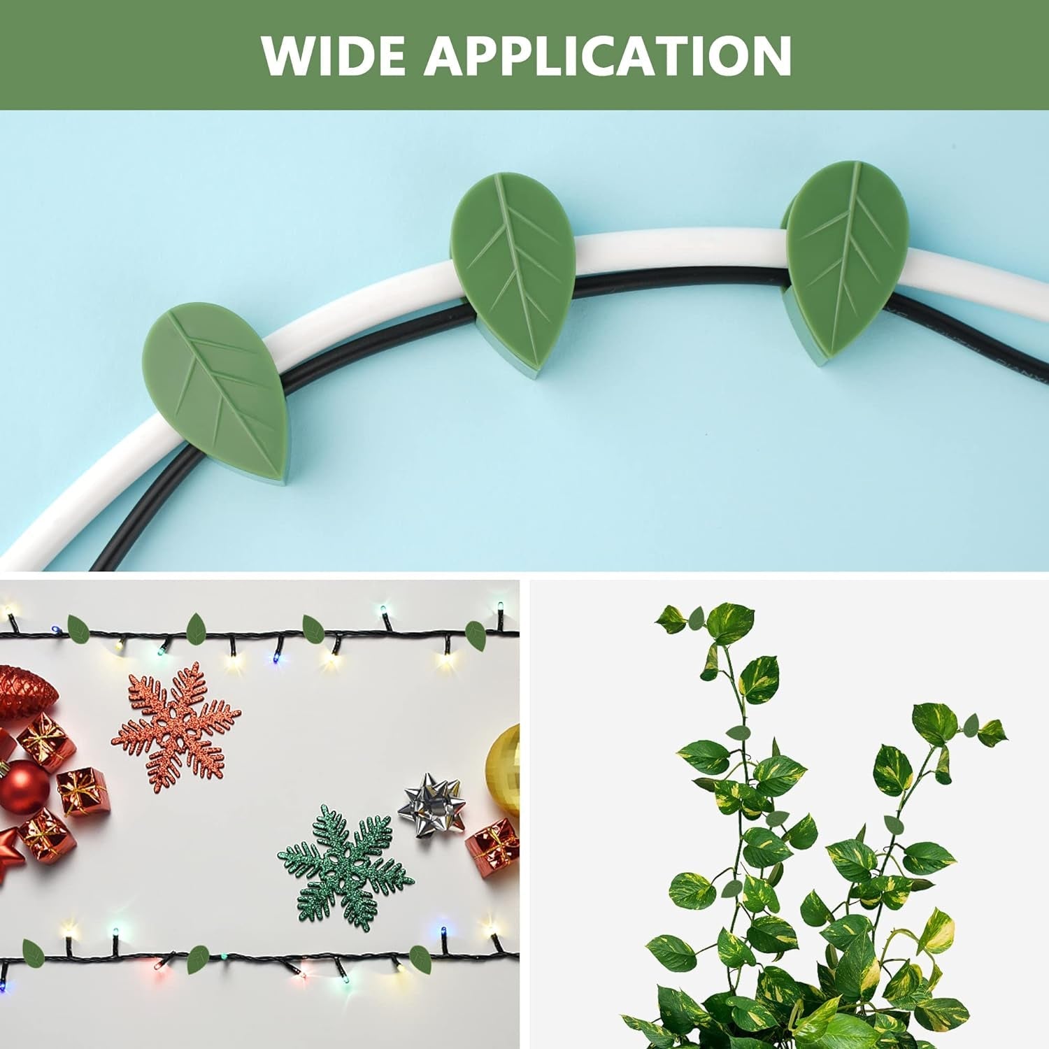 Plant Climbing Wall Fixture Clip Self-Adhesive Hook Vines Traction Invisible Stand Green Plant Clip Garden Wall Clip Plant Support Binding Clip Plants for Indoor Outdoor Decoration (30 Pcs Set) - Bhavnagar Deodap