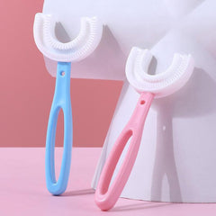 4773 Kids U Shaped Large Tooth Brush used in all kinds of household bathroom places for washing teeth of kids, toddlers and children’s easily and comfortably. 