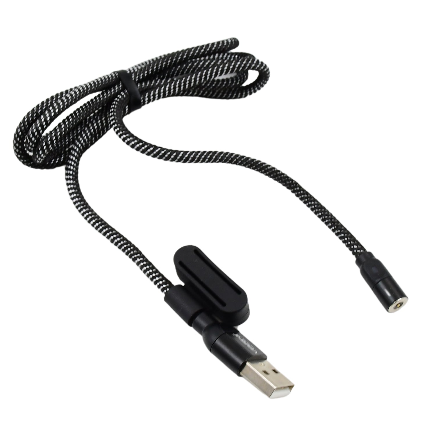 3 in 1 Magnetic USB Charging Cable | USB-c Android and Lightning with Extra Protecting Nylon| Strong Magnetic Cable with Full Rotation Support Fast Charging - Bhavnagar Deodap