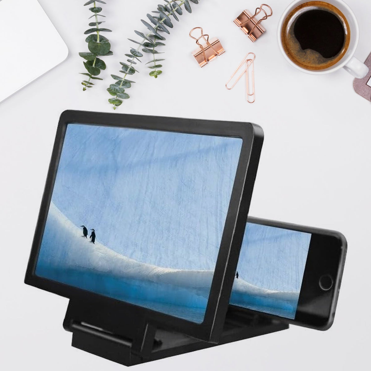 3D Phone Screen Magnifier Video Screen Amplifier Expander Holder Bracket for Mobile Phone Screen Zoom Display (1 Pc) - Bhavnagar Deodap