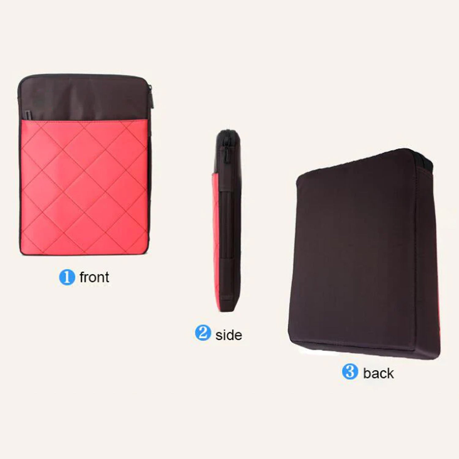 Laptop Case Cover Bag, Laptop Sleeve 14.5 inch Case, Water Repellent Polyester Neoprene Case with Accessory Pocket, for MacBook, Dell, Lenovo & Other laptops, Notebooks - Bhavnagar Deodap