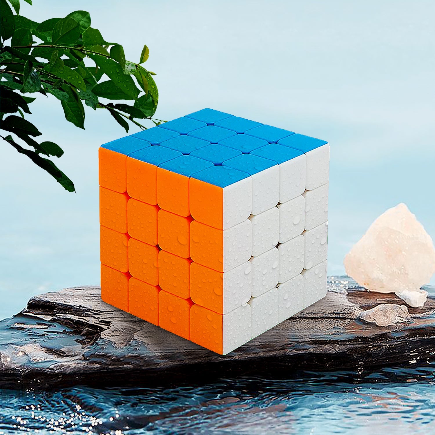 Small Puzzles Cubes 4×4×4 High Speed Sticker Less Magic Cube Game, Kids and Professionals Magic Cube Puzzle Toy, Pack of 1, 8+ Years - Bhavnagar Deodap