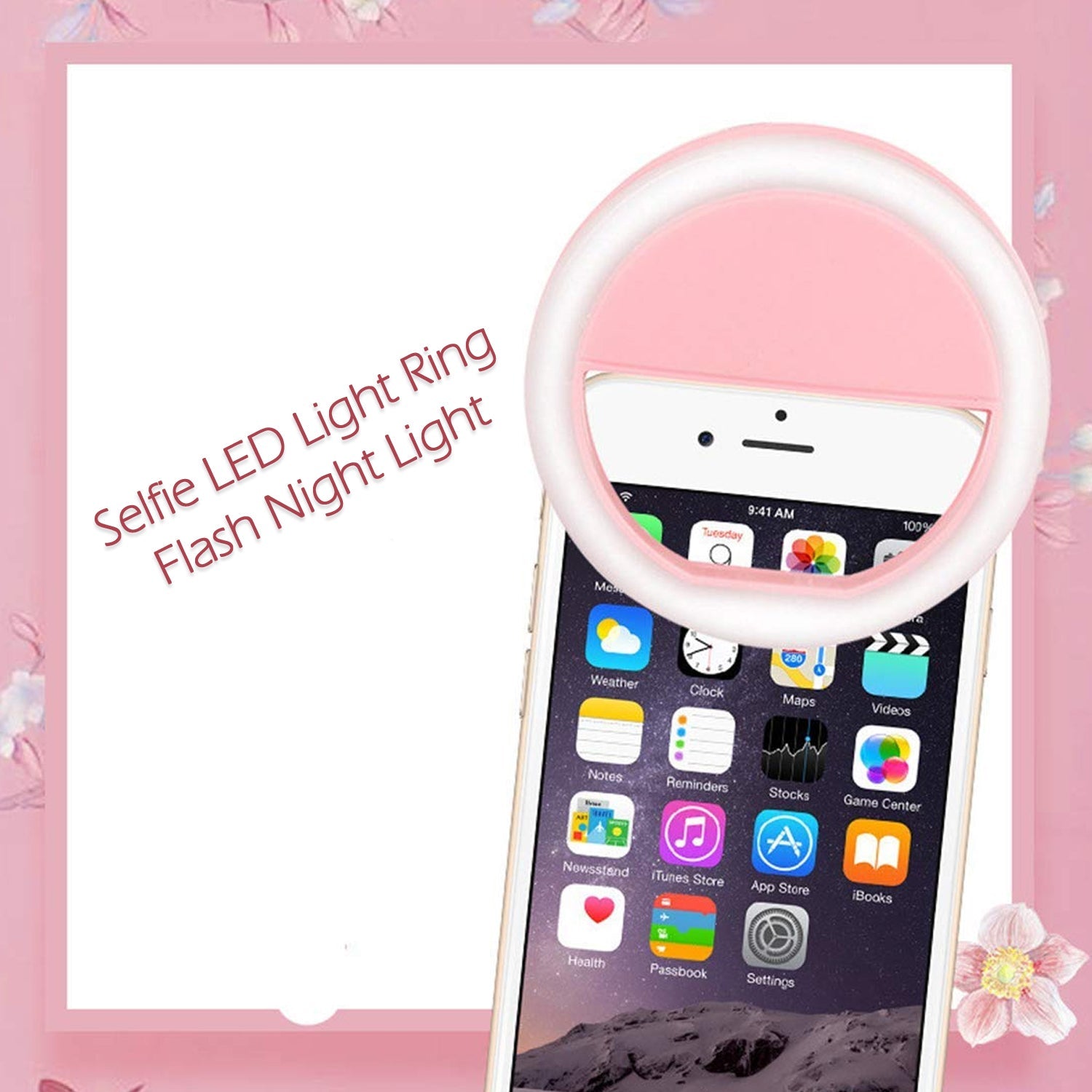 Phone Selfie Light Selfie Ring Light Selfie Light for Smartphone Selfie Light for Phone Battery Operated Selfie Ring Light (Battery Not Included) - Bhavnagar Deodap