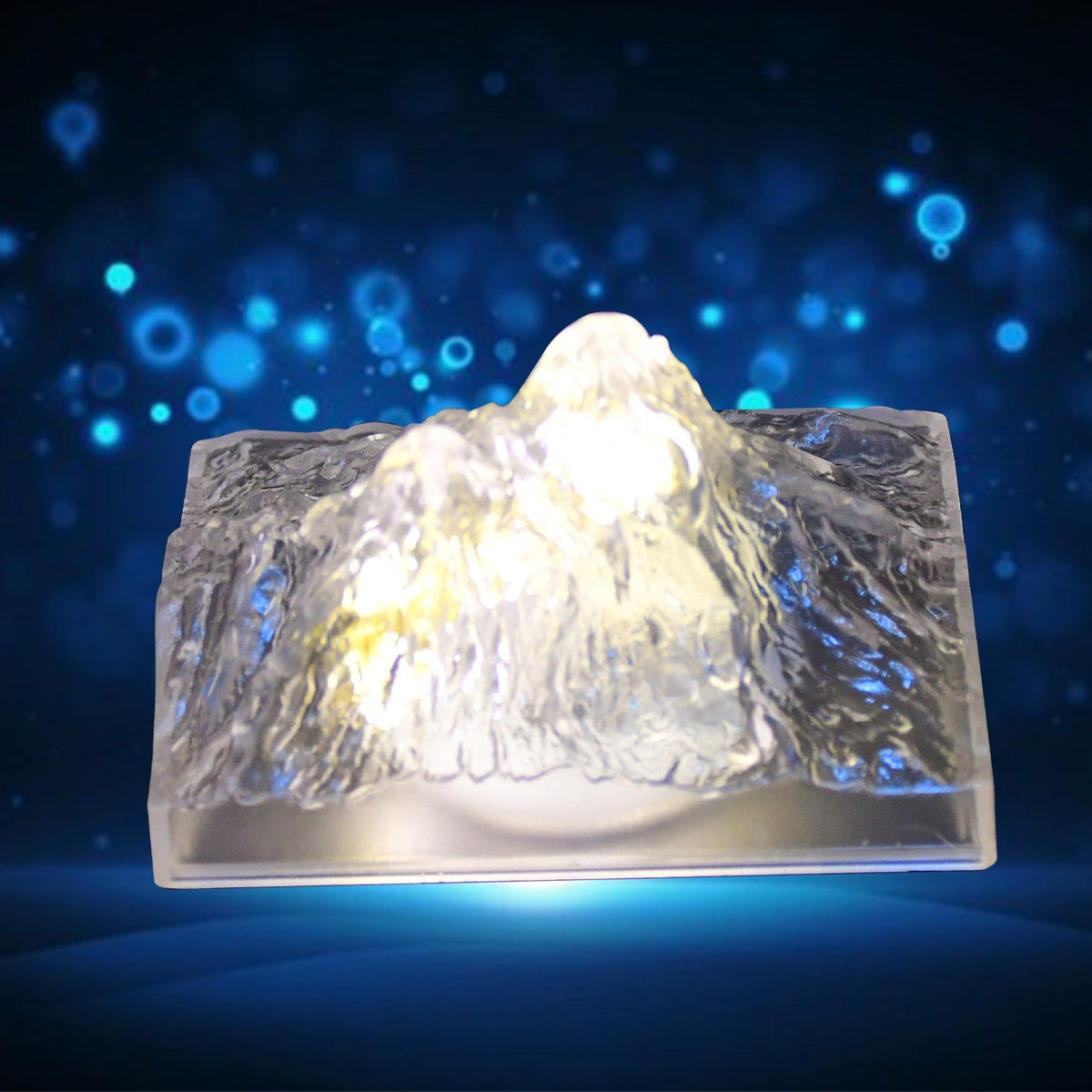 Unique Plastic Night Light: Flameless LED (Iceberg Design, Gift) - Bhavnagar Deodap