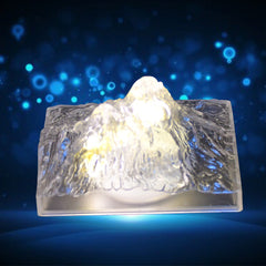 Unique Plastic Night Light: Flameless LED (Iceberg Design, Gift) - Bhavnagar Deodap