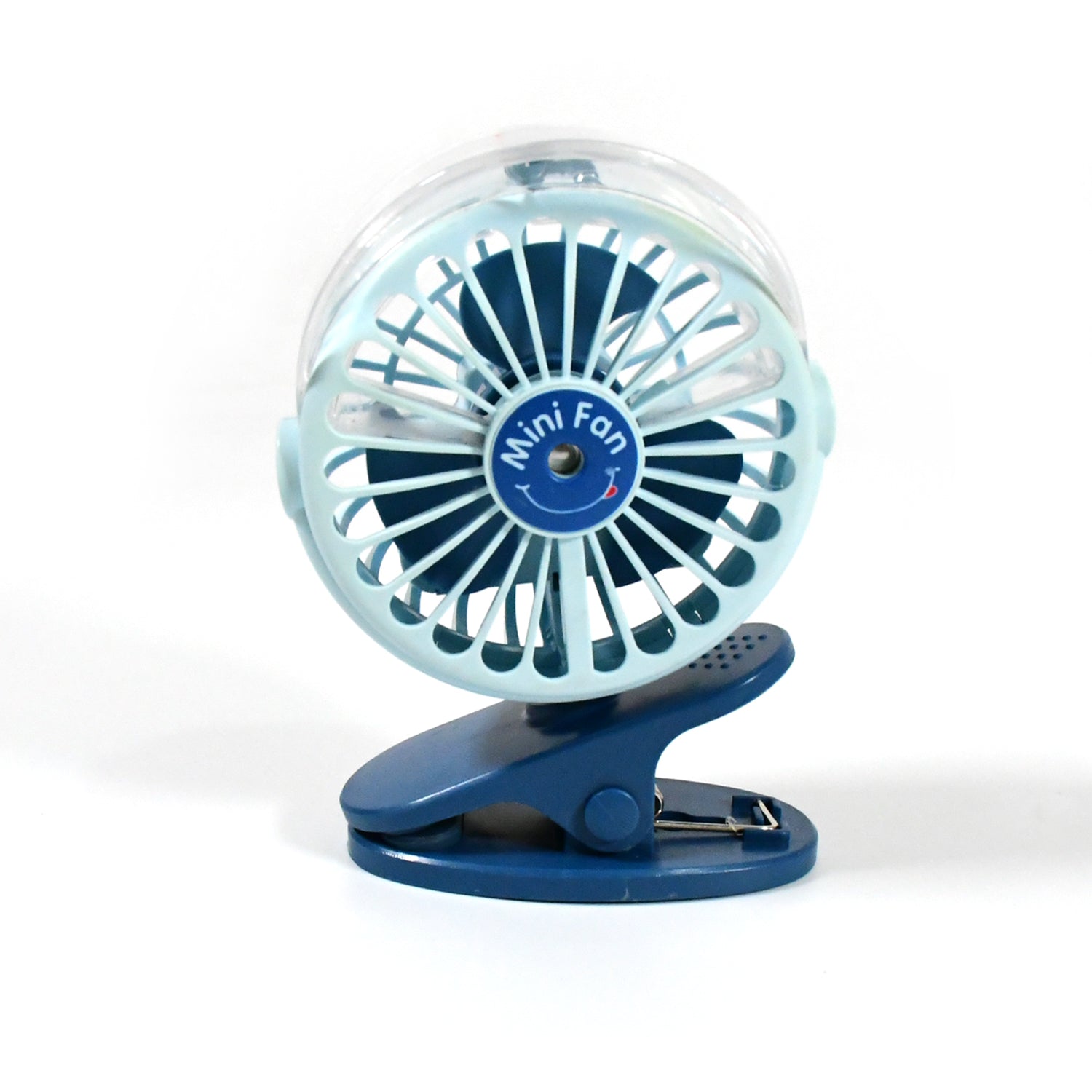 Portable Clip-on Fan, Battery Operated, With Light & Spray, Small Yet Powerful USB Table Fan, 3-Speed Quiet Rechargeable Mini Desk Fan, 360° Rotation, Personal Cooling Fan for Home, Office, Camping - Bhavnagar Deodap