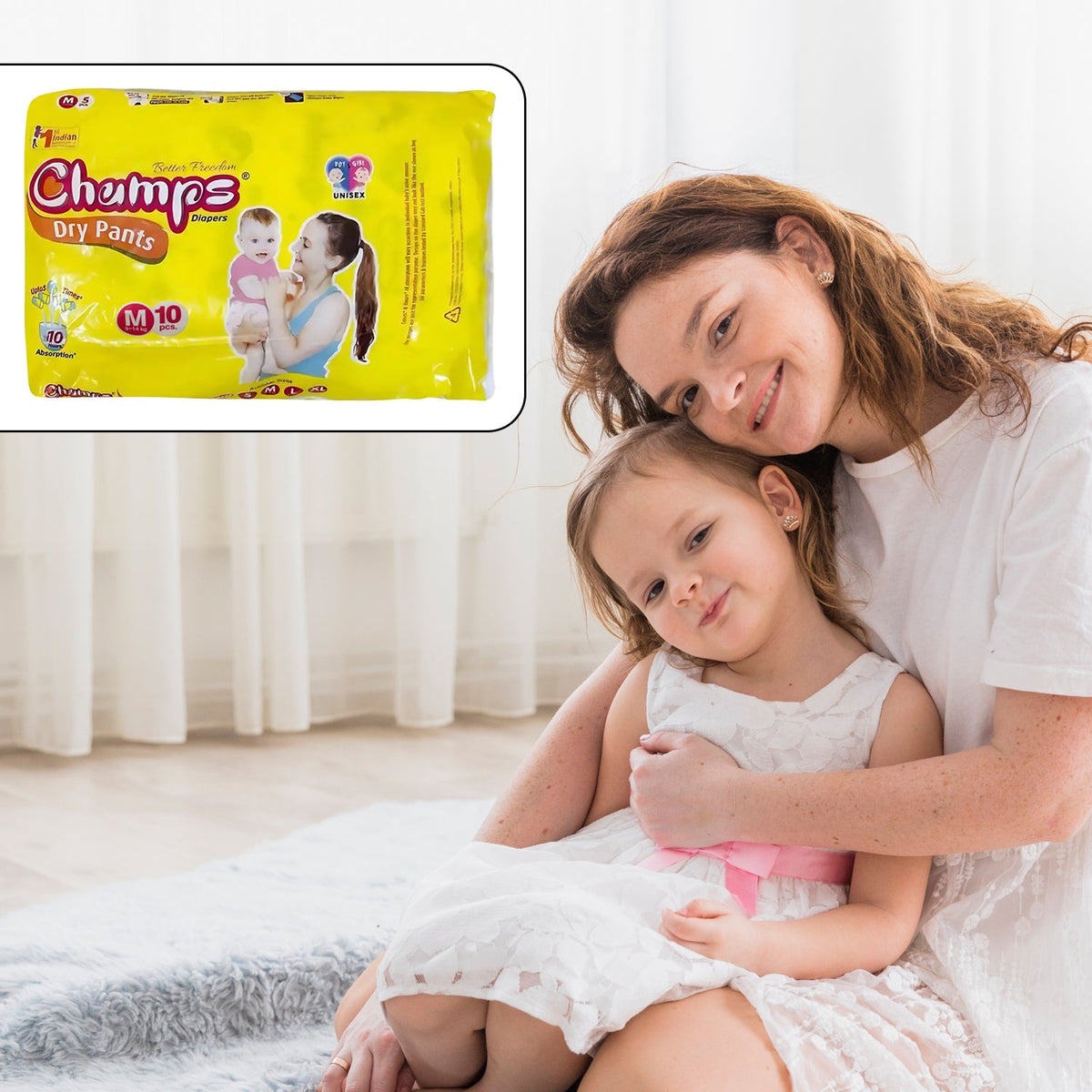 Travel Must-Have: Champs Medium Diaper Pants (10 Pcs) - Leakproof - Bhavnagar Deodap