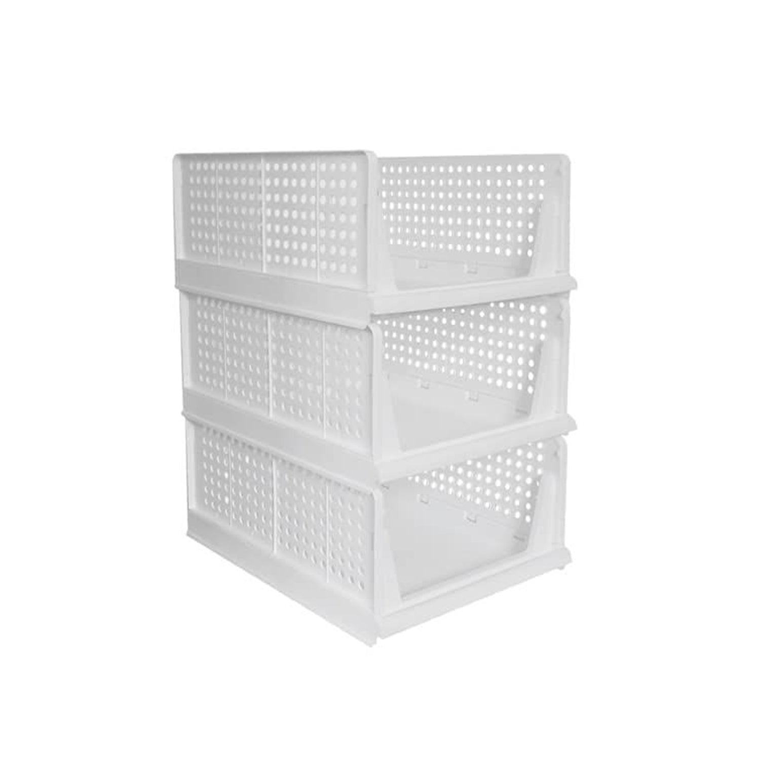 3 Layer Clothes Organizer for Wardrobe Cupboard Organizer for Clothes Foldable and Stackable Closet Organizer Drawer Organizer for Clothes, Multi Purpose Plastic Drawer - Bhavnagar Deodap