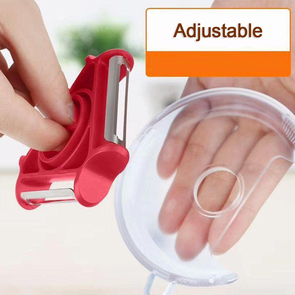 3 in 1 Multi Function Three Use Rotary Hanging Round Planer Peeler and Cutter Vegetable Slicer Kitchen Tools Kitchen Gadgets - Bhavnagar Deodap