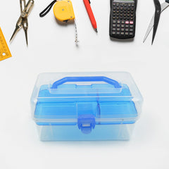 Plastic Art Storage Box Painting Supplies Multipurpose Case Meidum Size with Handle for Artists Students Medine Tools Cosmetics Fishing Supplies, for Artists Students - Bhavnagar Deodap