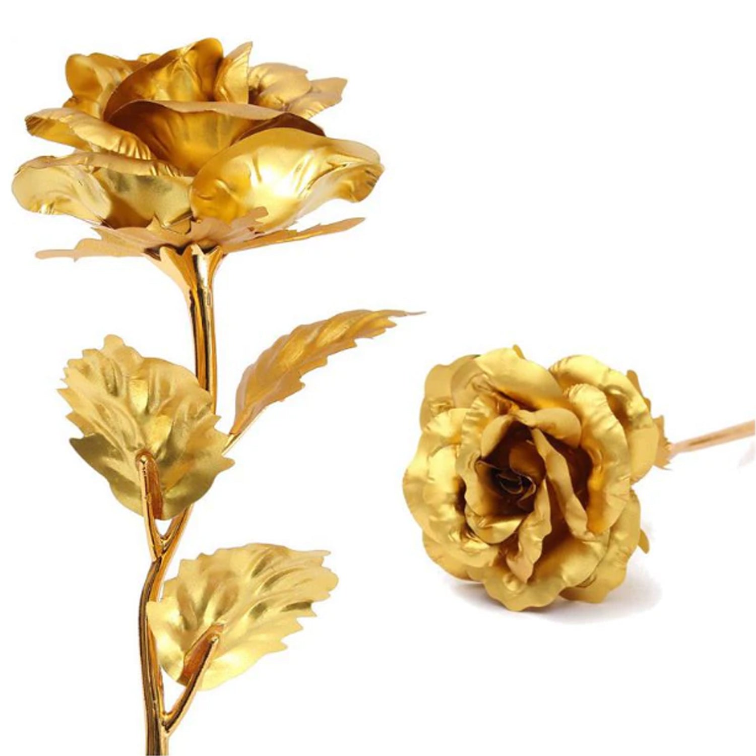 Luxury Decorative Gold Plated Artificial Golden Rose with Premium Box - Bhavnagar Deodap