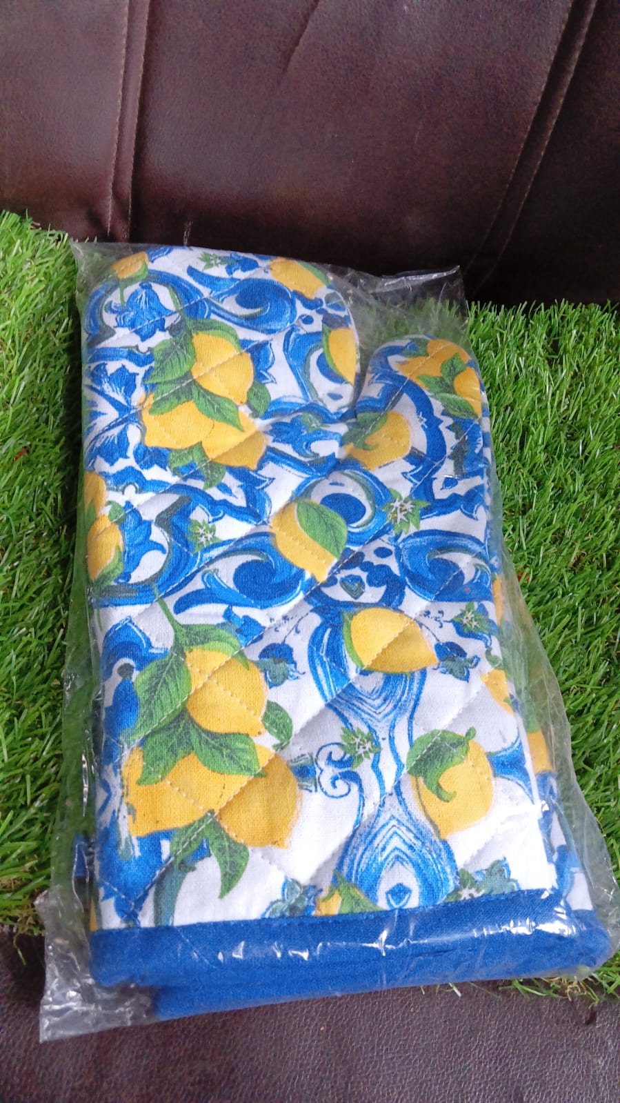 Lemon Oven Mitts Gloves (1 Pc / Big) - Bhavnagar Deodap