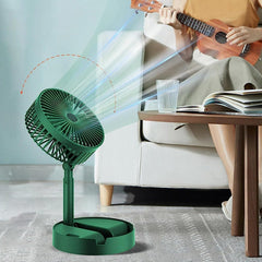 4613A Telescopic Electric Desktop Fan, Height Adjustable, Foldable & Portable for Travel/Carry | Silent Table Top Personal Fan for Bedside, Office Table 