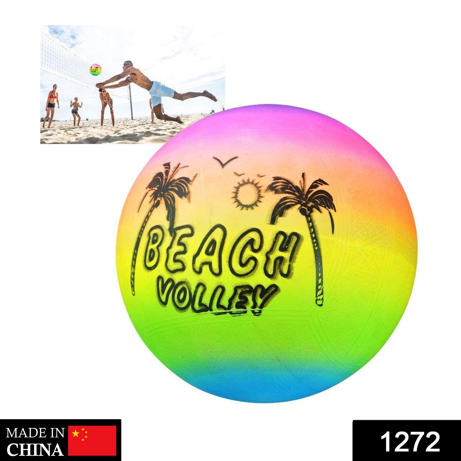 1272 Beach Ball Soft Volleyball for Kids Game 