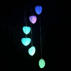 Solar Powered Wind Chimes with Lights: Outdoor Garden Decor (6 LED) - Bhavnagar Deodap