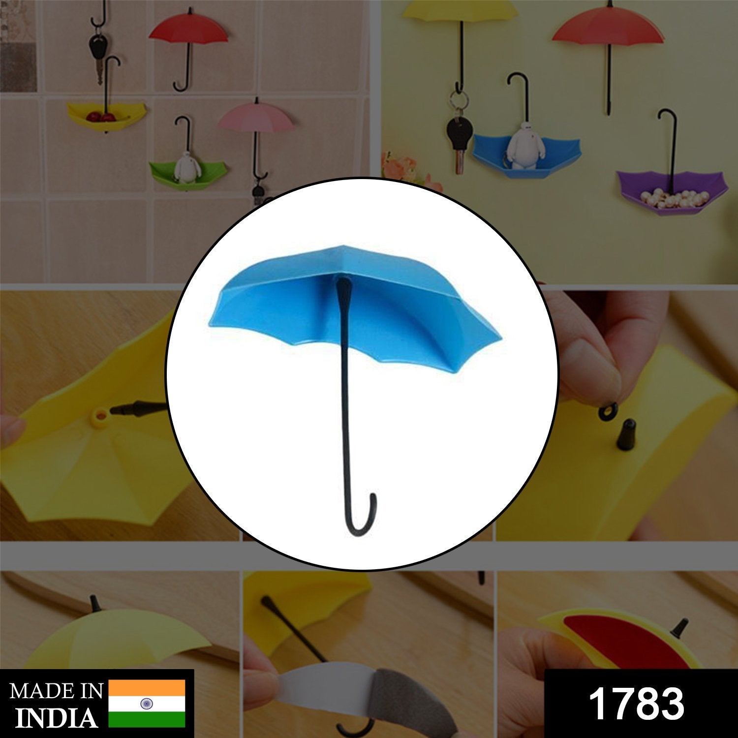 1783 Colourful Umbrella Key Holder 