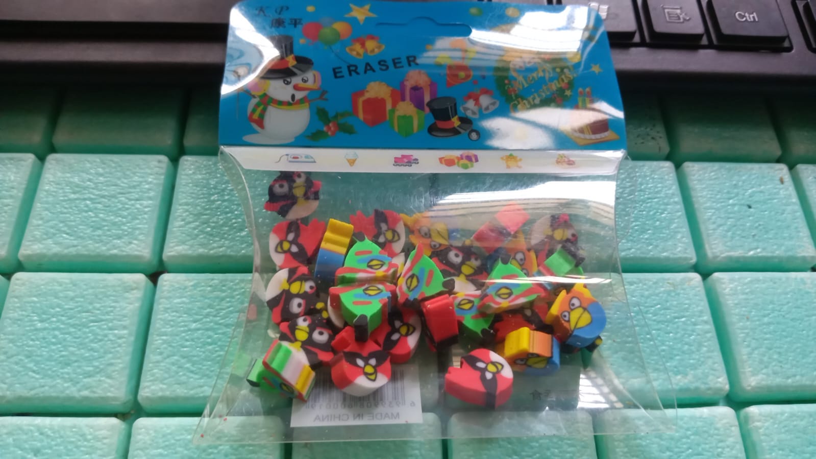 Fancy & Stylish Colorful Erasers, Mini Eraser Creative Cute Novelty Eraser for Children Different Designs Eraser Set for Return Gift, Birthday Party, School Prize (28 Pcs In 1 Packet) - Bhavnagar Deodap