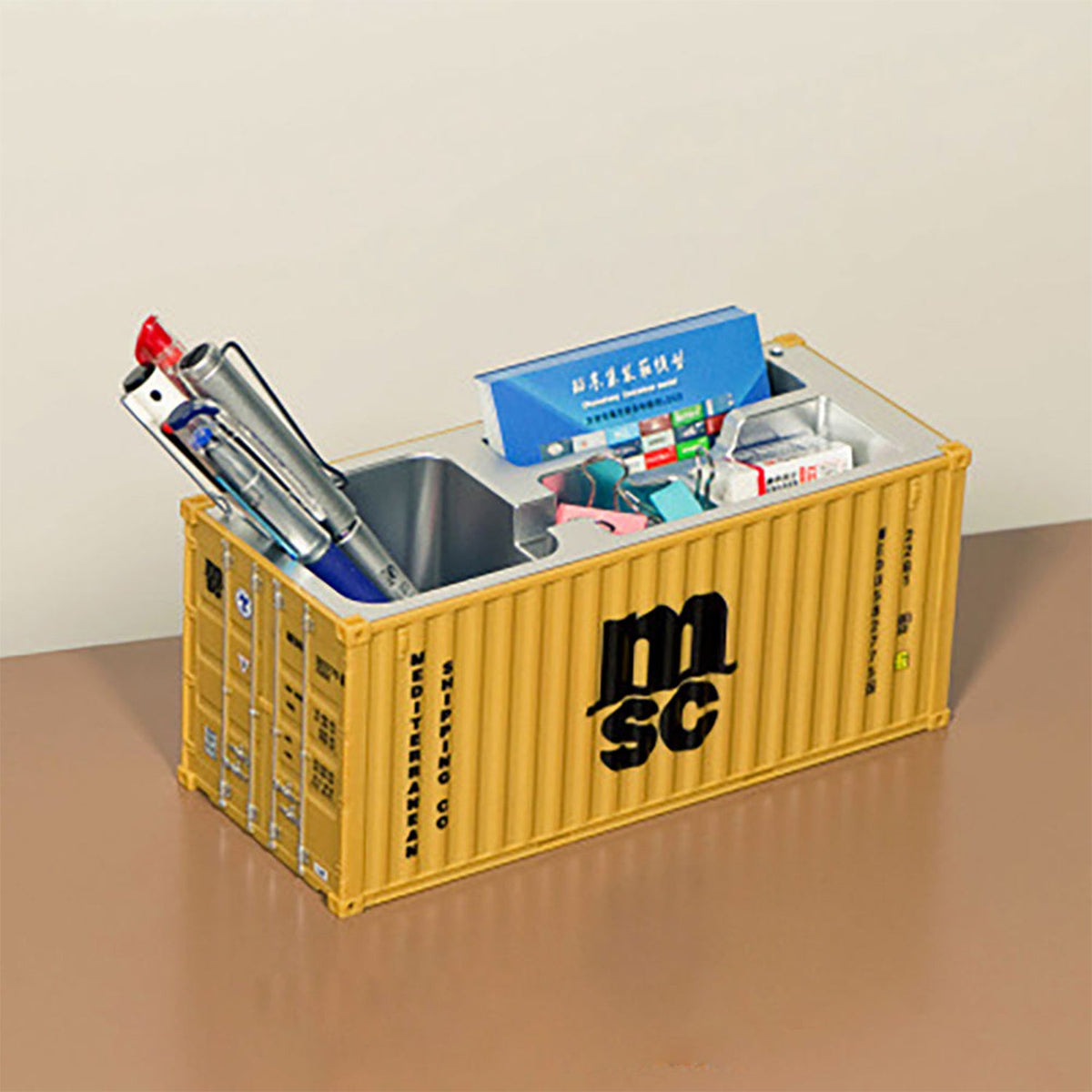 Shipping Container Pen Holder Shipping Container Model Pen Name Cardholder Simulated Container Model For Business Gift - Bhavnagar Deodap