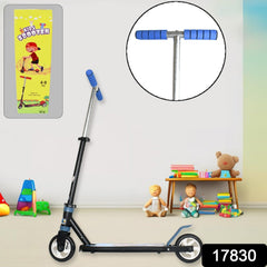 Basic Kids Ride On Leg Push Scooter for Boys and Girls (4 - 8 Years Old Kids) Foldable Scooter Cycle with Height Adjustment for Boys and Girls Multicolor (1 Pc / 2 Wheel)  - Bhavnagar Deodap