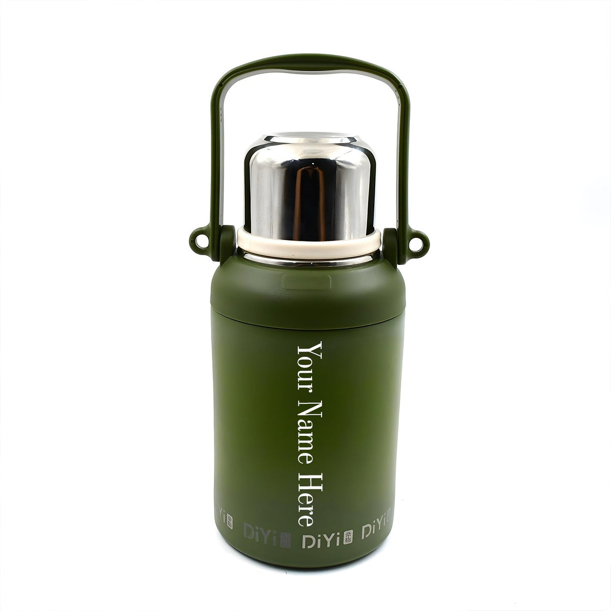 Customize Stainless Steel Vacuum Insulated Water Bottle / Cup | Leak Proof Flask for Tea Coffee | Reusable Water Bottle with Hanging Strap | Bottle for Hot & Cold Drinks Wide Mouth Water Flask (900 ML / Mix Color)