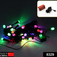 9Mtr Flower Design Home Decoration Electrical Series Light Home Decoration Diwali & Wedding LED Christmas String Light Indoor and Outdoor Light ,Festival Decoration Led String Light, Multi-Color Light (36L 9Mtr) - Bhavnagar Deodap