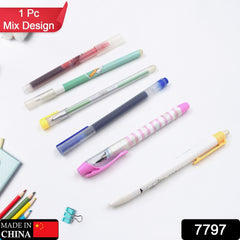 Smooth Writing Pen & Pencil Superior Writing Experience Professional Sturdy Ball Pen For School And Office Stationery ( Mix Design & Color 1 Pc) - Bhavnagar Deodap