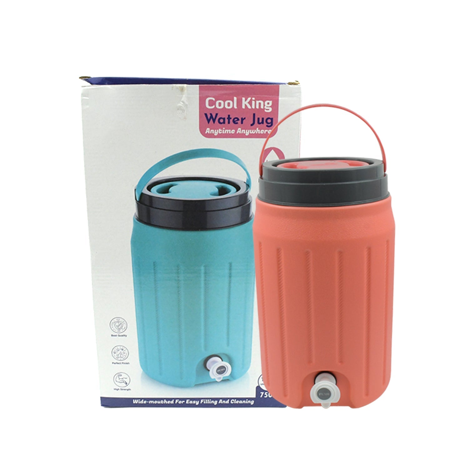 Insulated Water Jug with Tap (7500ml): Leakproof, Travel Cooler - Bhavnagar Deodap