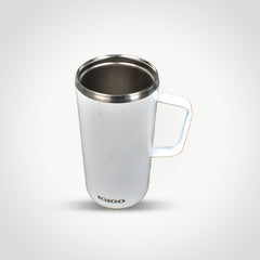 STEEL BIG COFFEE MUG PREMIUM CUP FOR COFFEE TEA COCOA, CAMPING MUGS WITH HANDLE, PORTABLE & EASY CLEAN (1Pc) - Bhavnagar Deodap