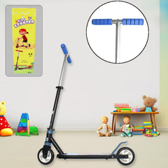 Basic Kids Ride On Leg Push Scooter for Boys and Girls (4 - 8 Years Old Kids) Foldable Scooter Cycle with Height Adjustment for Boys and Girls Multicolor (1 Pc / 2 Wheel)  - Bhavnagar Deodap