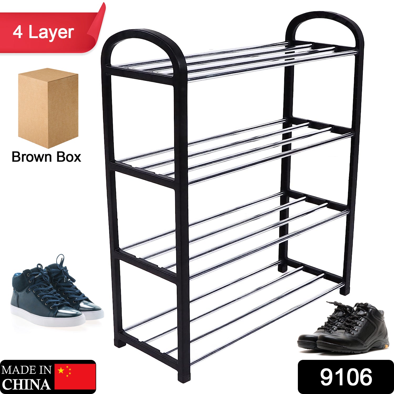 4 Shelves Shoe Rack - Bhavnagar Deodap