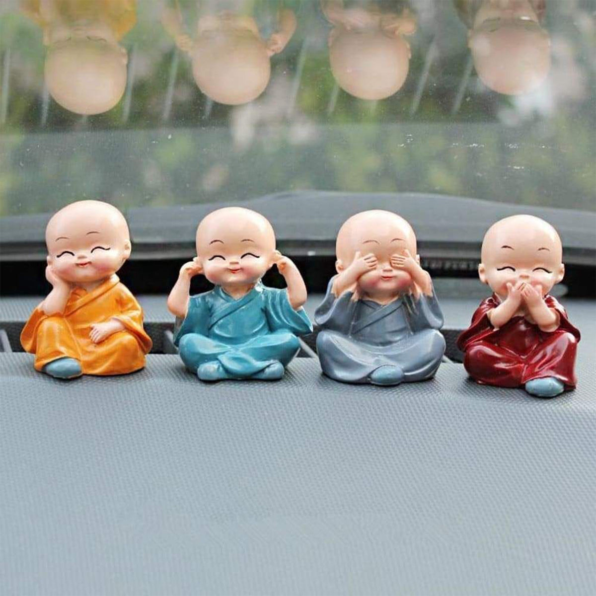 baby buddha 4Pc and show piece used for house, office and official decorations etc. - Bhavnagar Deodap