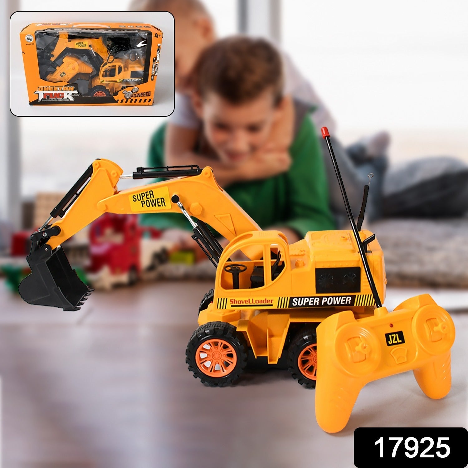 Plastic JCB Construction Toy Remote Control JCB Toys for Kids Boys, Super Power Remote Control JCB Truck Construction Toy (1 Set) - Bhavnagar Deodap